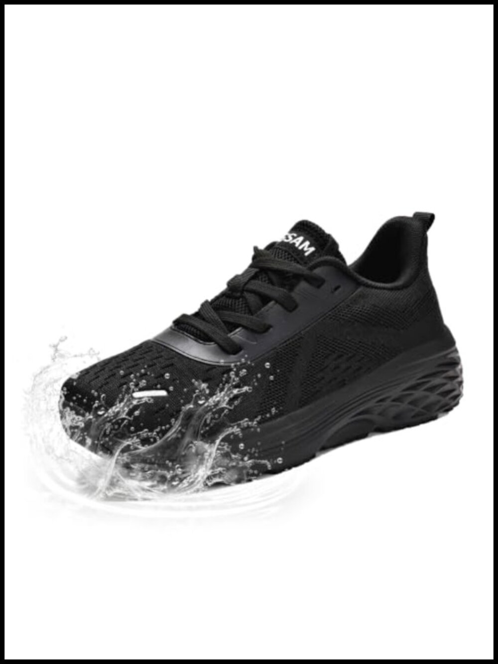 Womens Non Slip Water Resistant Work Sneakers Slip On